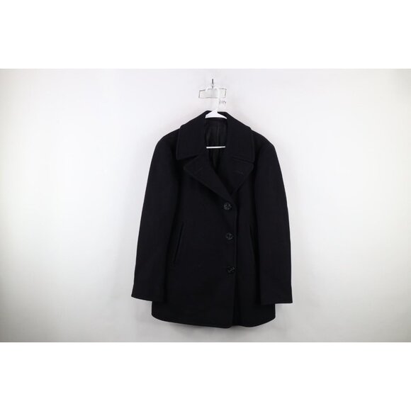 Vintage Other - Vintage 40s World War II WWII Mens 40R US Navy Wool Peacoat Jacket Blue USA USNR